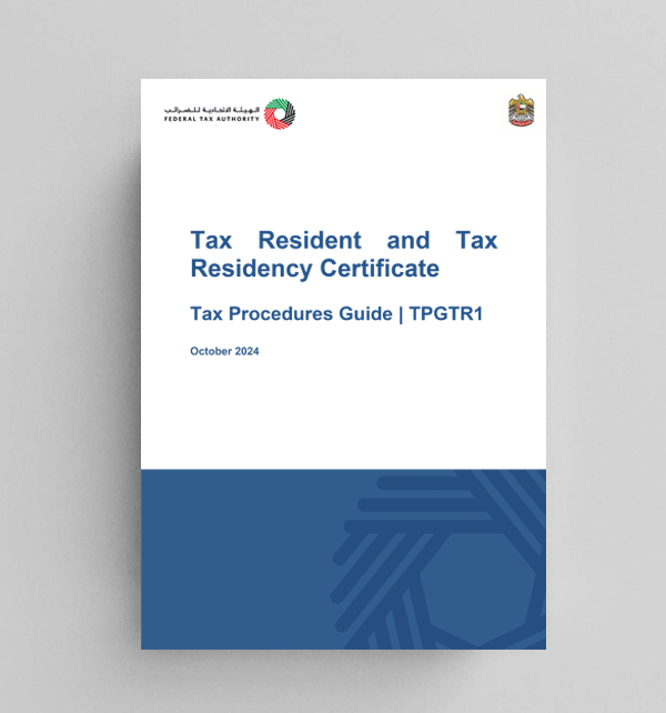 Tax-Resident and Tax Residency Certificate - TPGTR1